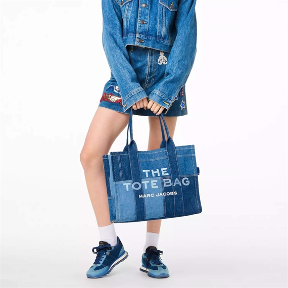 Marc Jacobs The Denim Large Tote Bag, Blue Denim